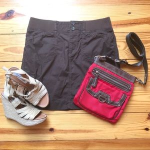 🌸5/$30🌸 Sonoma Brown Khaki Skirt, GUC, 2